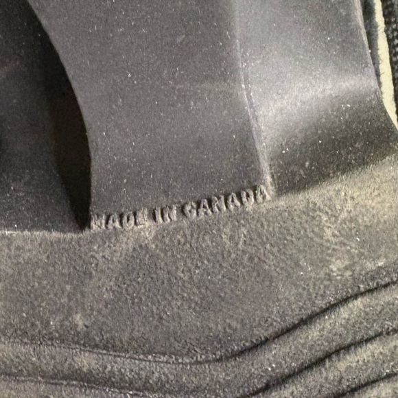 Vintage Hush Puppies Waterproof Black Suede Lace Up Ankle Boots Winter Women’s 7 - Picture 9 of 9